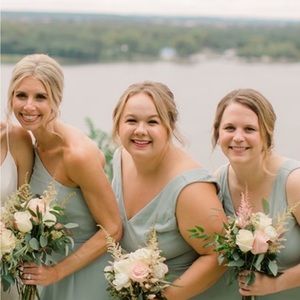 Sage Green David’s Bridal dress